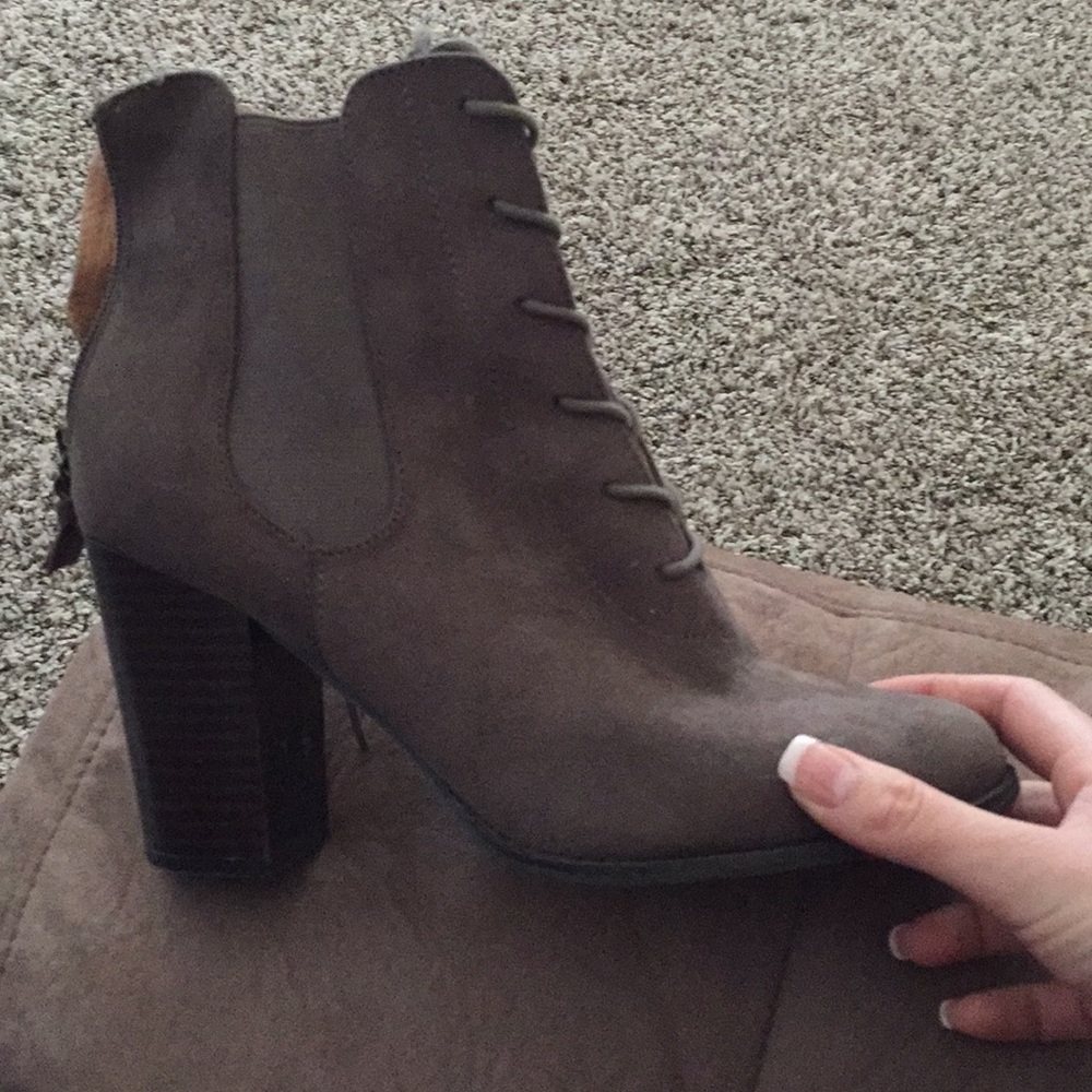 Lace up booties